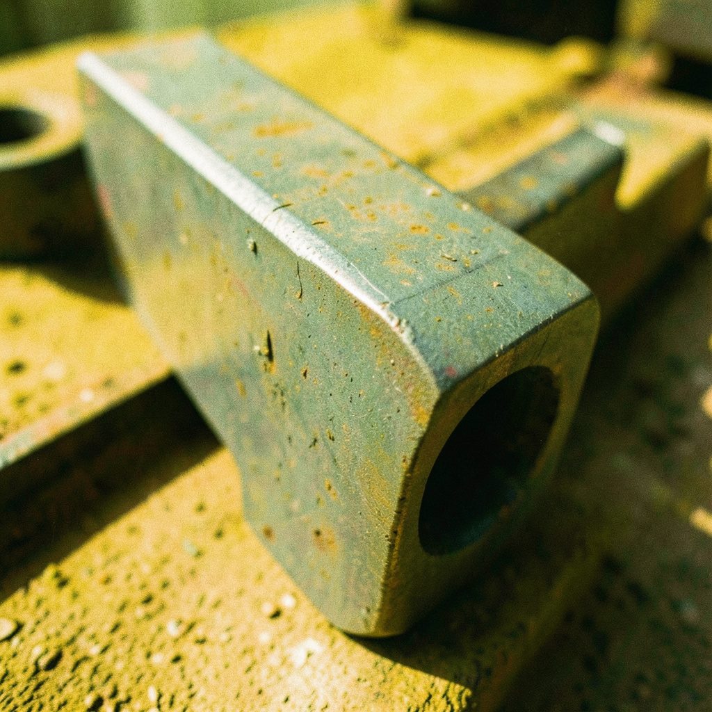 Bundle of gray carbon steel round bars stacked in rows against a plain industrial backdrop